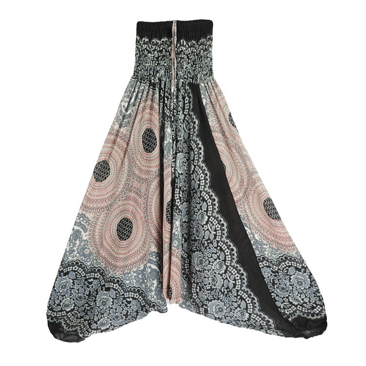 Women's Fashion Personality Bohemian Saggy Pants