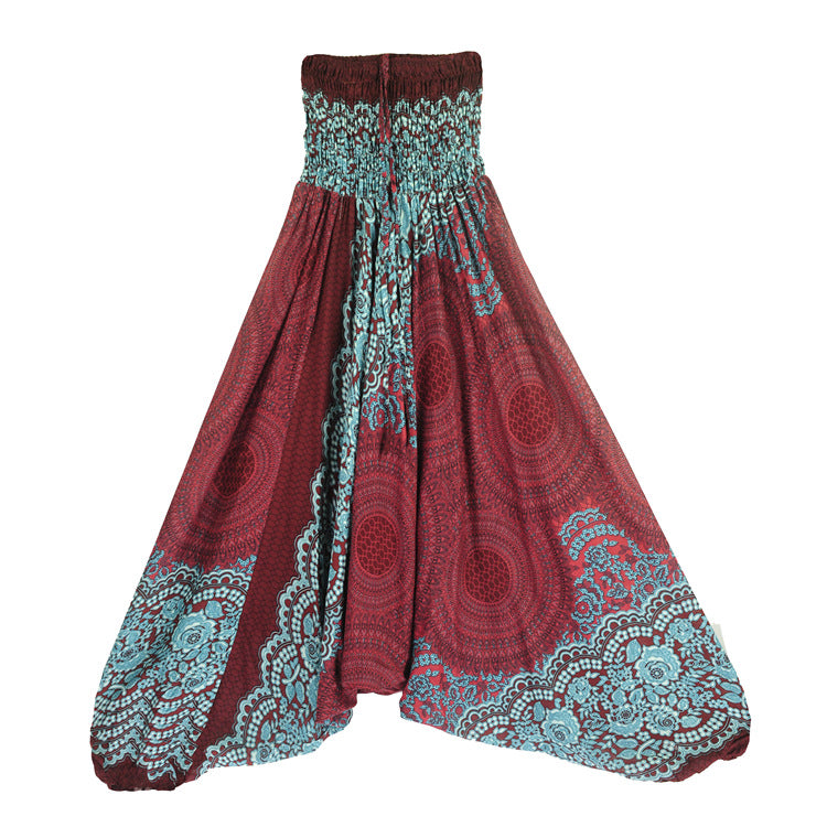 Women's Fashion Personality Bohemian Saggy Pants