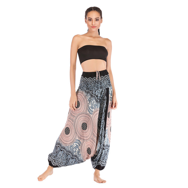 Women's Fashion Personality Bohemian Saggy Pants