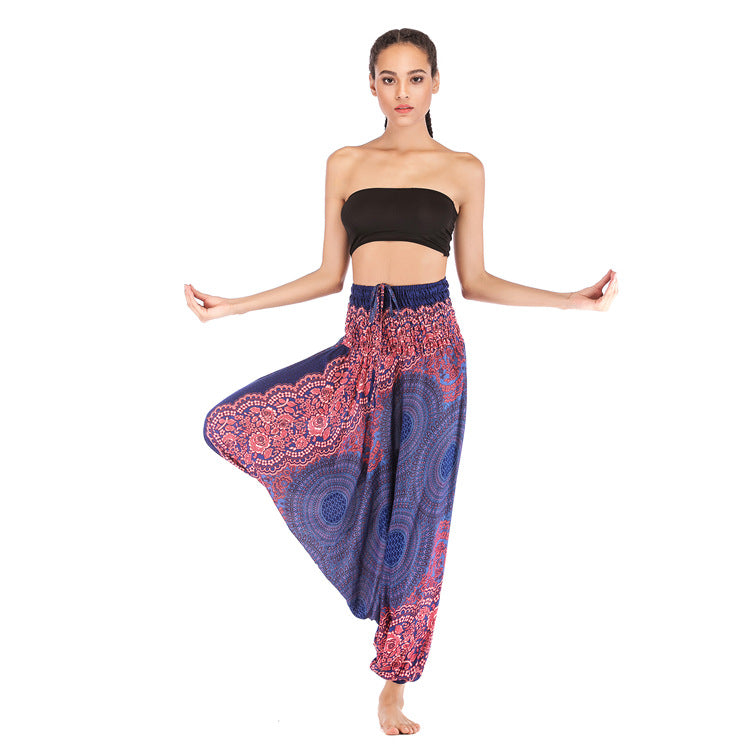 Women's Fashion Personality Bohemian Saggy Pants