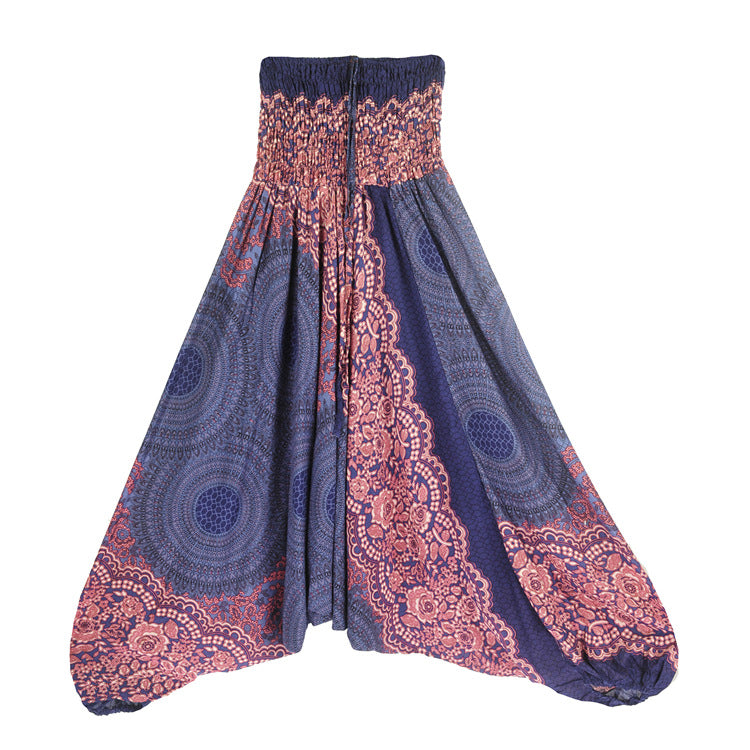Women's Fashion Personality Bohemian Saggy Pants