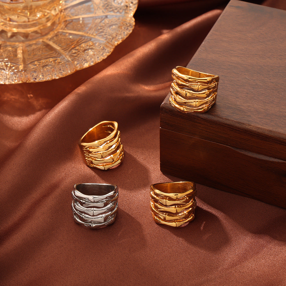 New Simple Multi-layer Bamboo Ring
