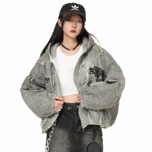 Men's And Women's Old Workwear Cotton Coat