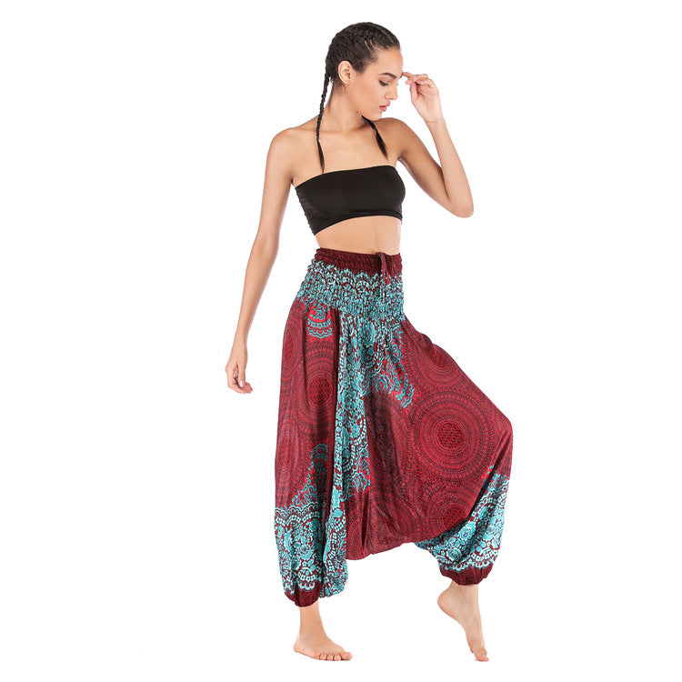 Women's Fashion Personality Bohemian Saggy Pants