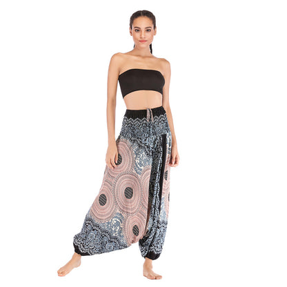 Women's Fashion Personality Bohemian Saggy Pants