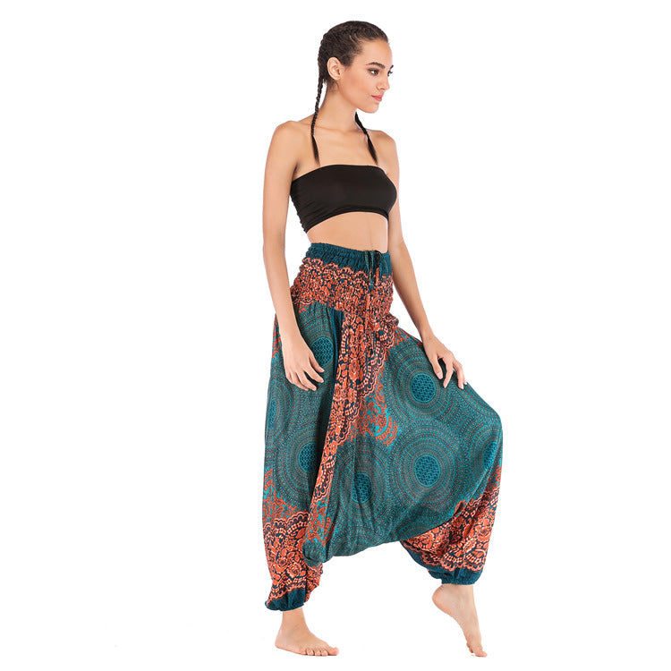 Women's Fashion Personality Bohemian Saggy Pants