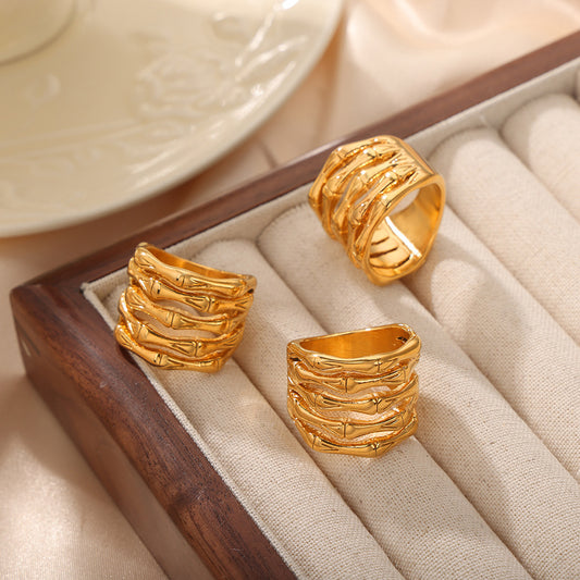 New Simple Multi-layer Bamboo Ring