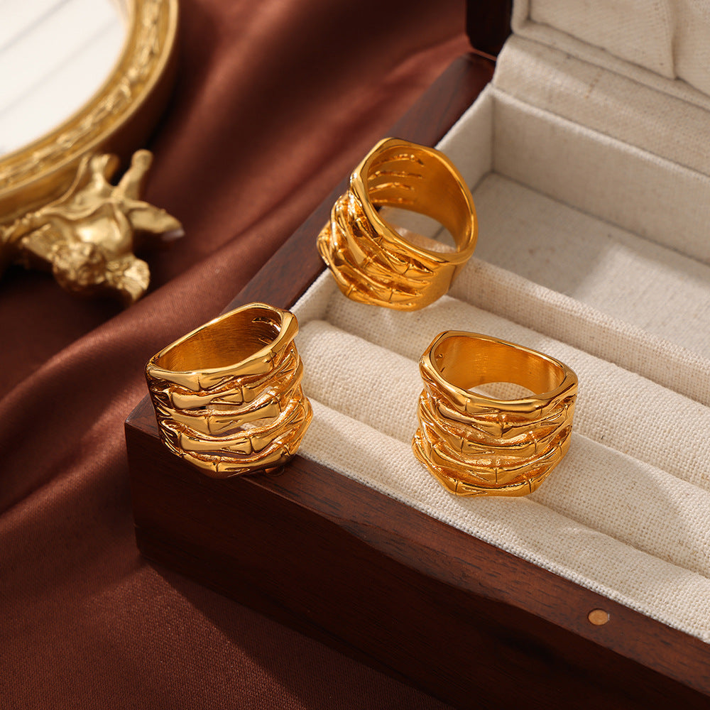 New Simple Multi-layer Bamboo Ring