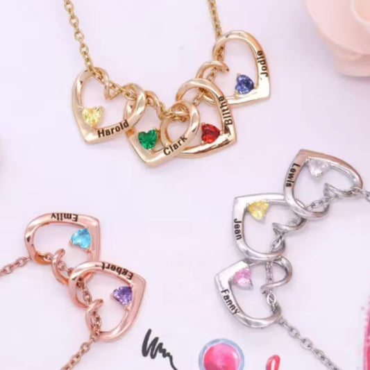 Heart-shaped Pendant Collarbone Necklace